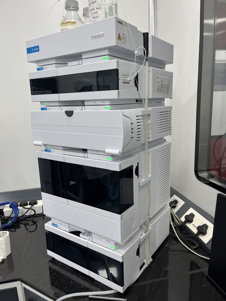 HPLC system in the analytical laboratory