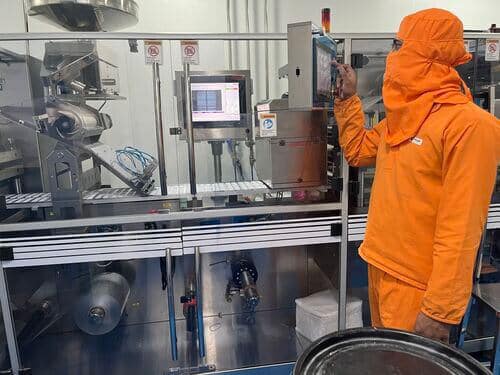 Packing line in operation at the Dabkori plant