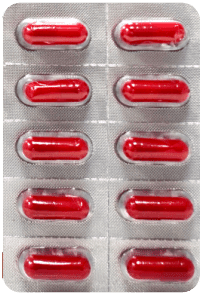 Blister PVC pack of 10's capsule, made at the Vibcare Healthcare plant in Panchkula