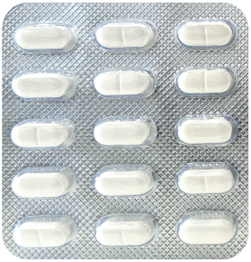 Blister PVC pack of 15's tablet, made at the Vibcare Healthcare plant in Panchkula