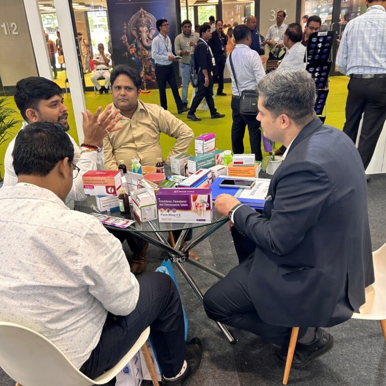 Meeting with a visitor at PharmmaEx Kolkata 2026