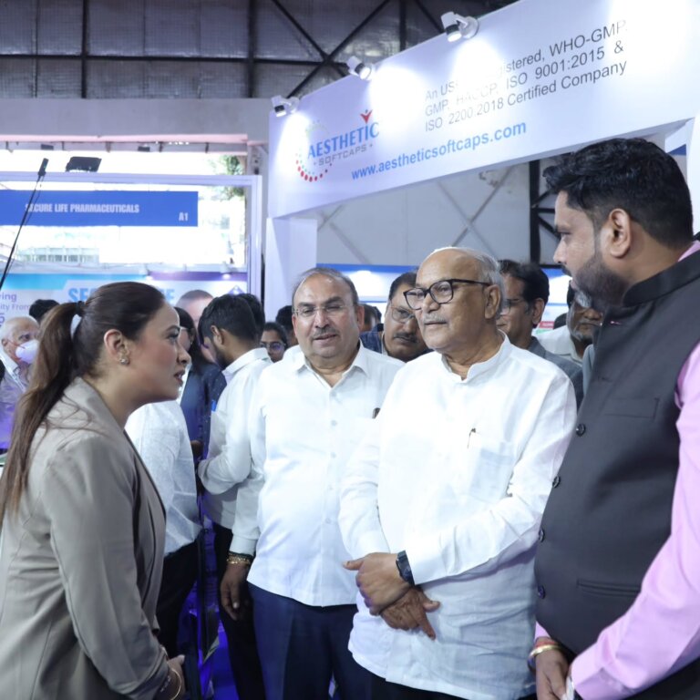 Lamp lighting at the inauguration of PharmmaEx Mumbai 2025