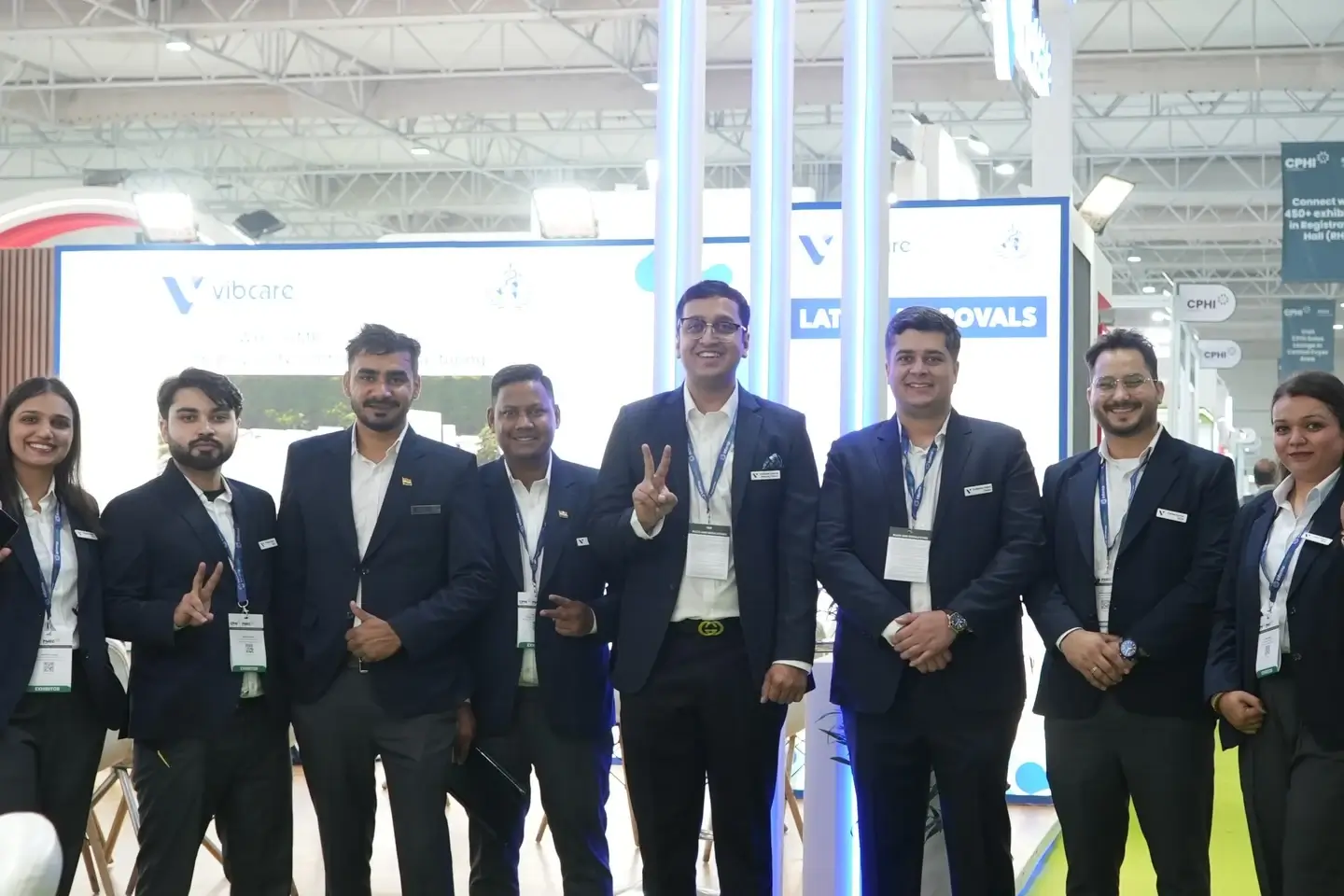 Vibcare Healthcare team at CPHI India 2025