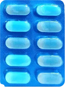 Blister PVC pack of 10 tablets
